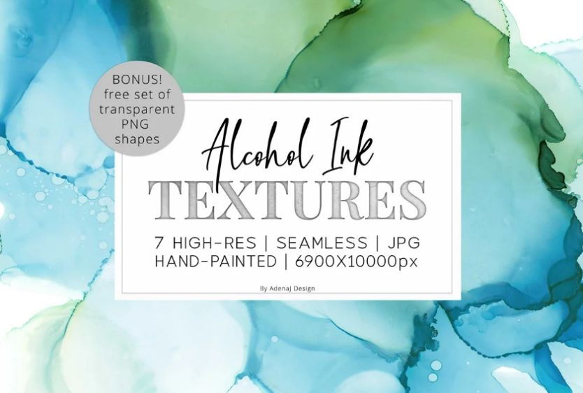7 Alcohol Ink Textures