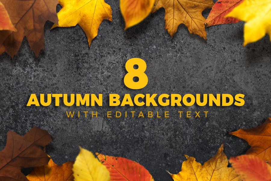 8 Editable Autumn Wallpapers