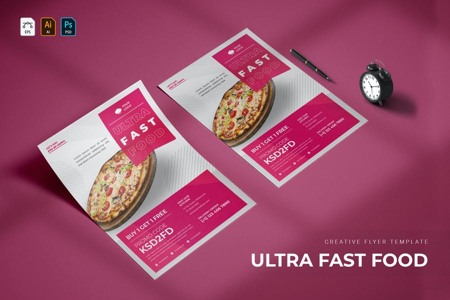 A4 Food Promotional flyers