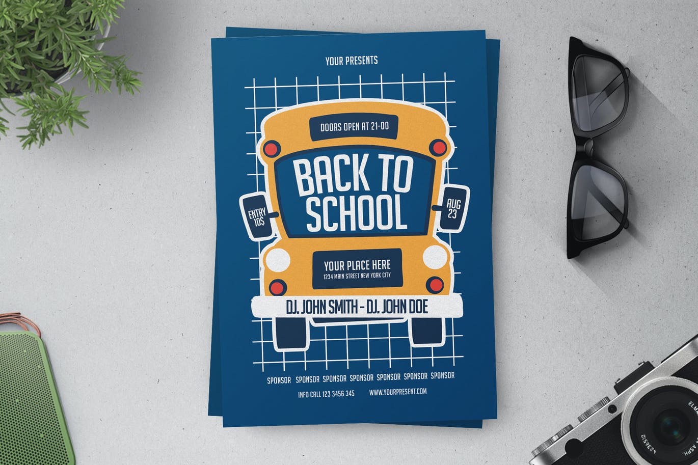 A4 Scool Flyer template
