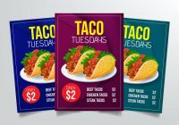 Taco flyer template