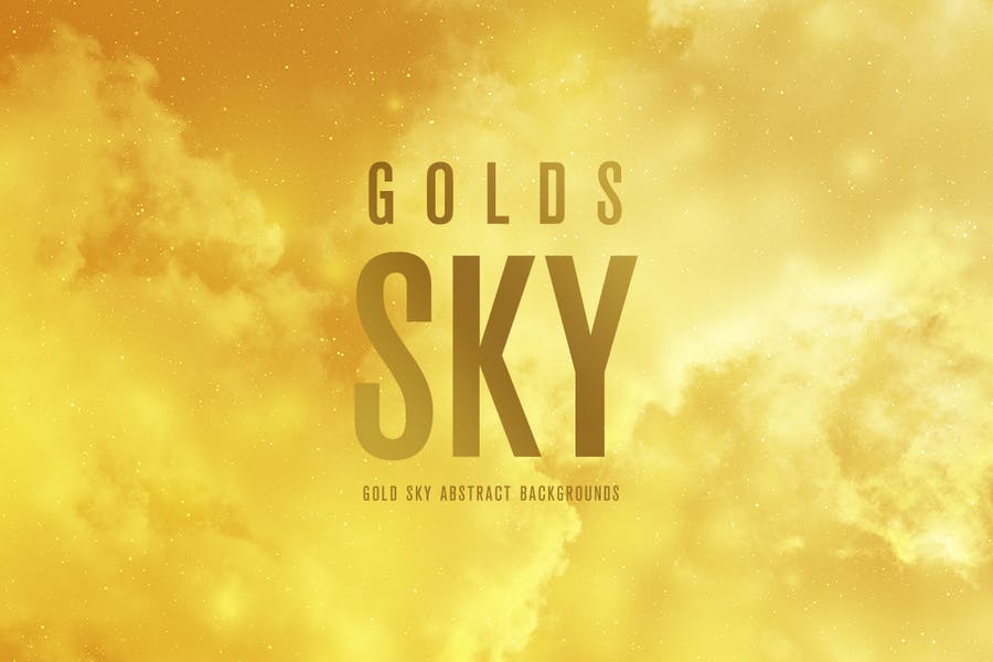 Abstract Gold Sky Backgrounds