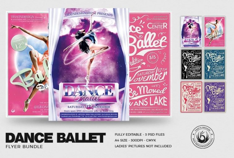 Ballet Dance Flyer Bundle
