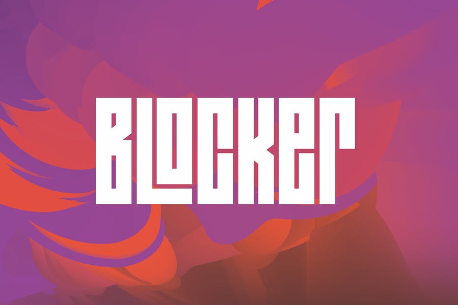 Block Style Logo Typeface