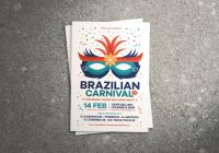 Carnival flyer template psd