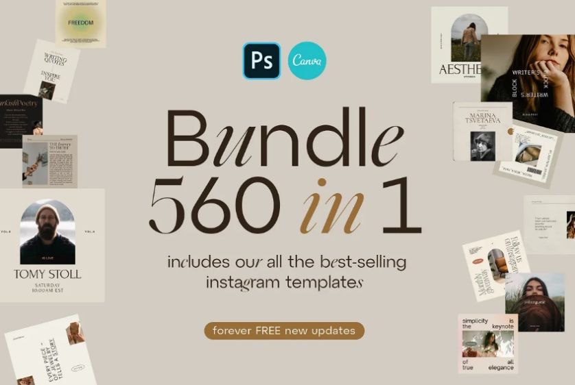 Canva and PSD Instagram Stories Bundle