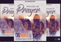 Church prayer flyer template