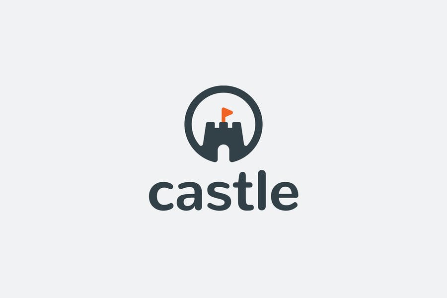 Circular Castle Style Logo Identity