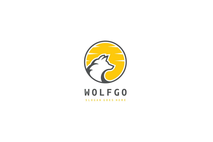 Circular Wolf Branding Design