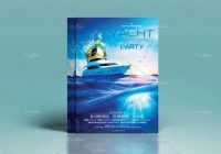 Yacht party flyer template