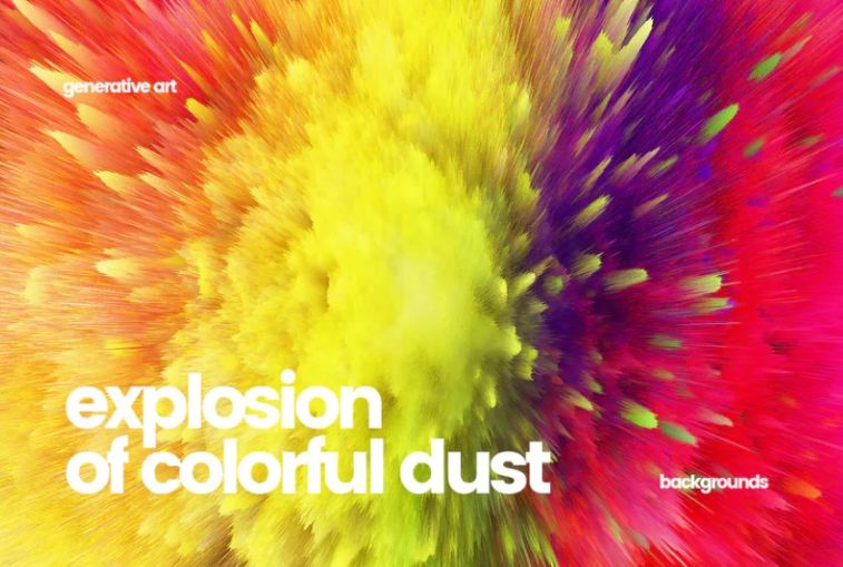 Colorful Dust Explosion Wallpapers