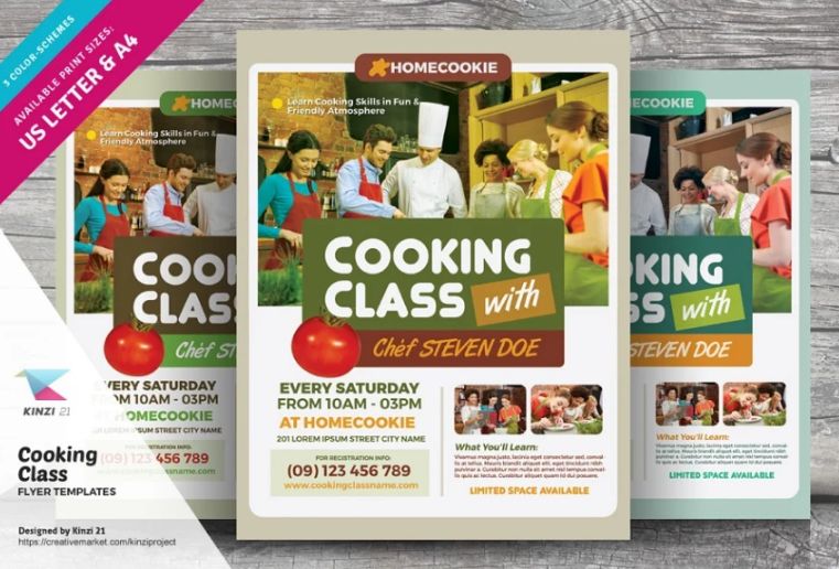 Cooking Class Advertisement Flyer