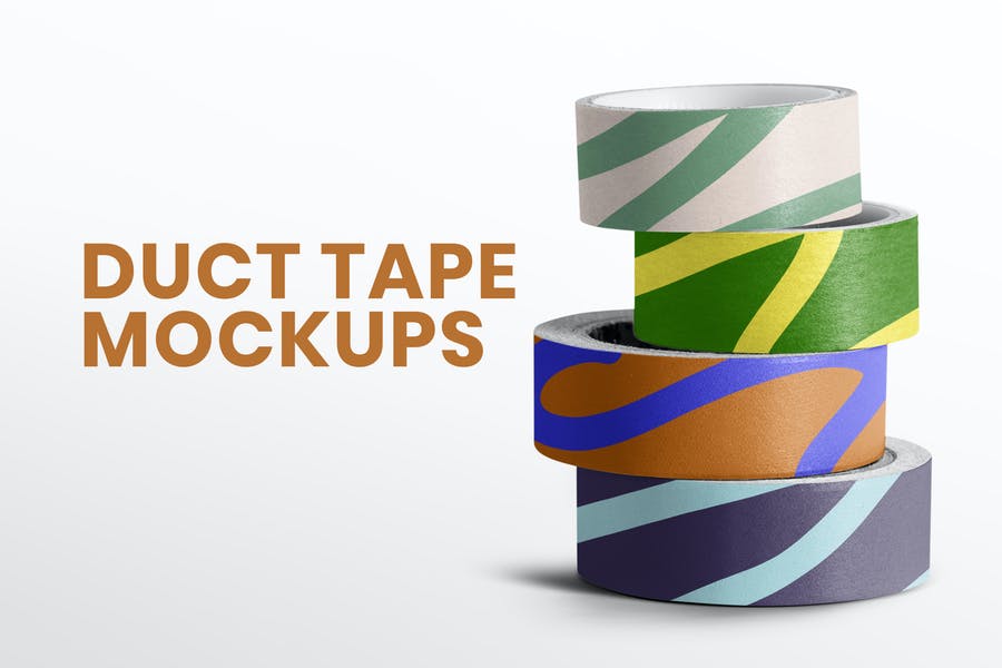Creative Duct Tape Mockup PSD