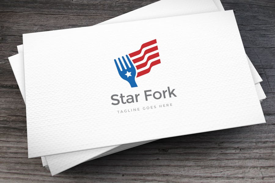 Creative Star Fork Logos