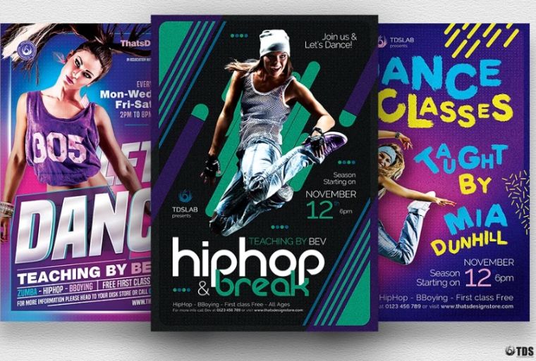 Dance Classes Flyer Bundle