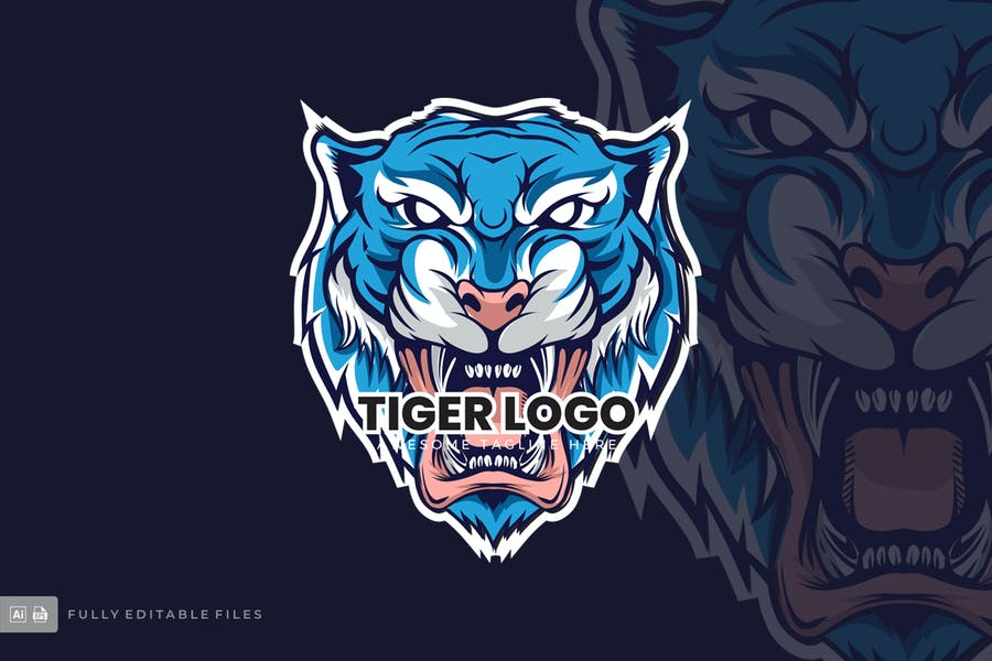 Editable Tiger Identity Design