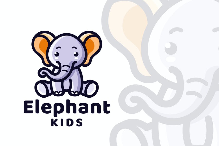 Elephant Kids Logo Design
