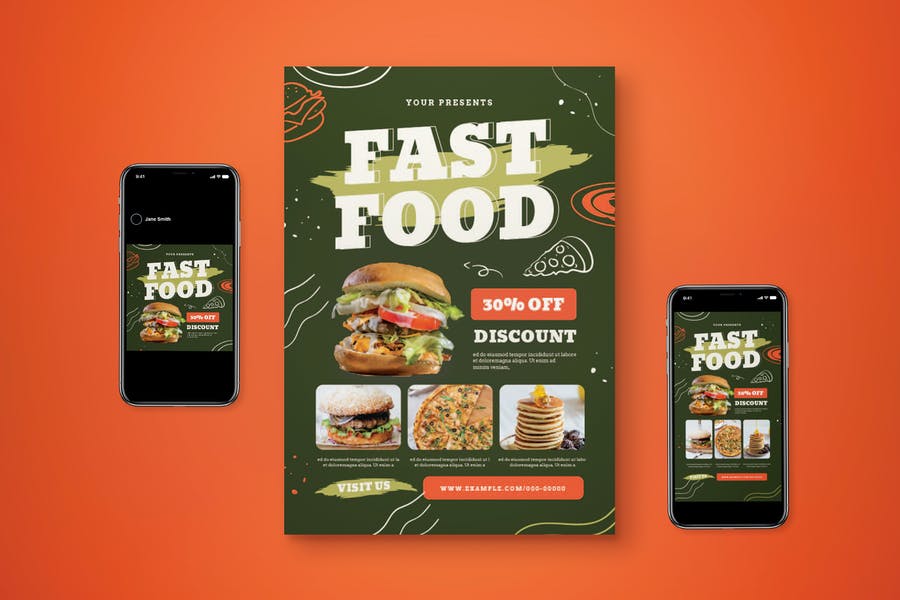 Fast Food Promotional Set