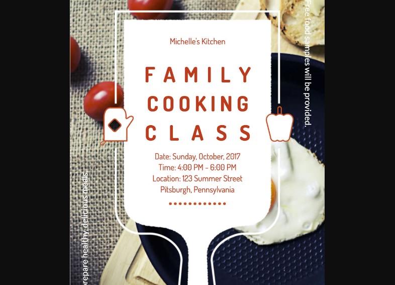 Free Cooking Class PSD Flyer