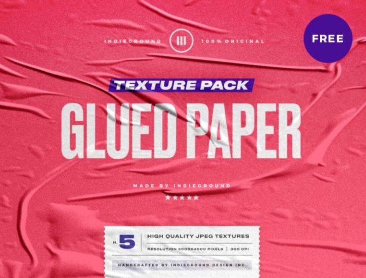 Glued paper textures
