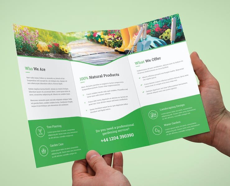 21+ FREE Gardening Brochure Template PSD Download