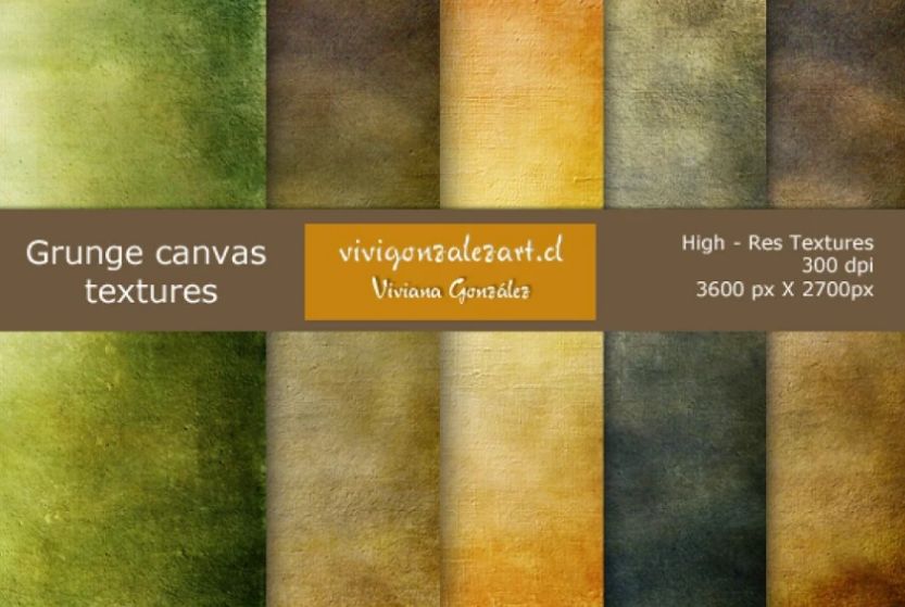 Grunge Canvas Texture Background