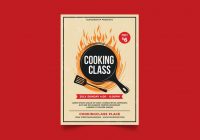 Cooking classes flyer template