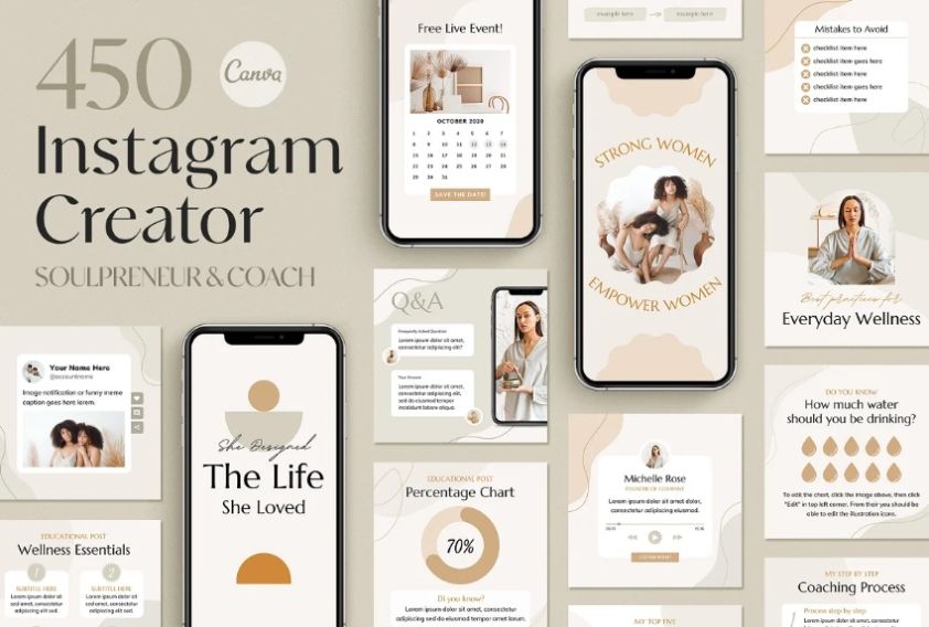 Instagram Coach Promotional Template