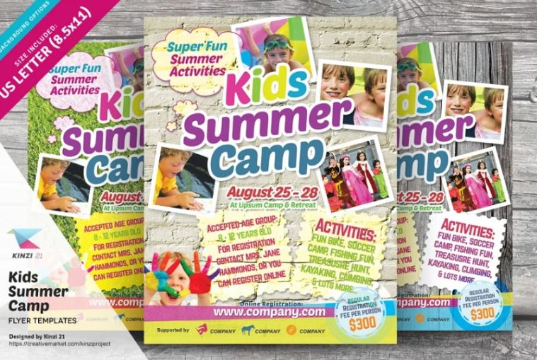 Kids Summer Camp Flyer Templates