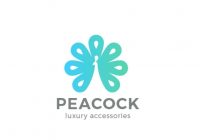 Peacock logo designs