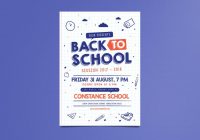 Back to school flyer template