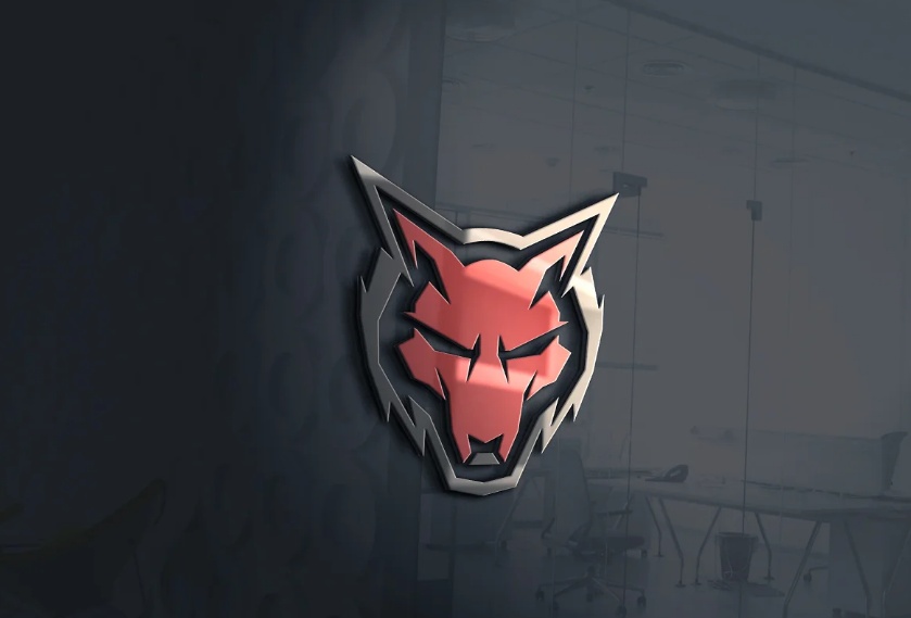Minimal Strong Wolf Head Branding Design