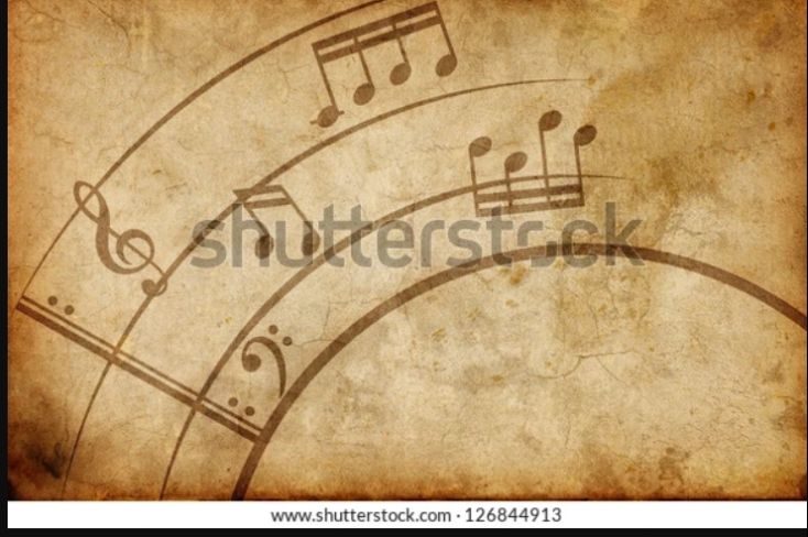 Old Music Note Texture
