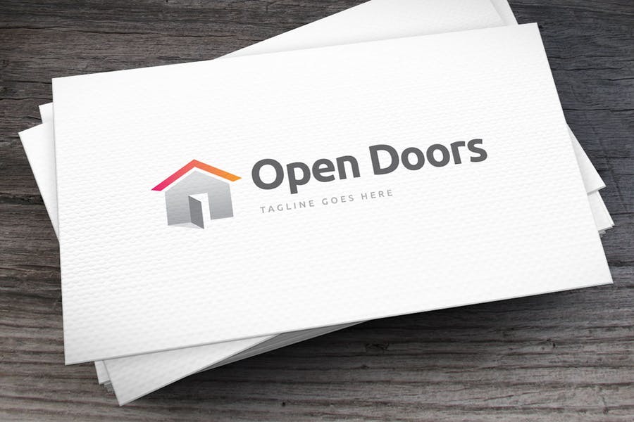 Opened Door Logo Identity