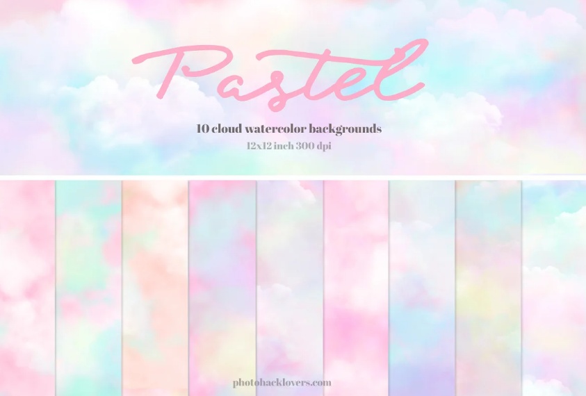Pastel Style Watercolor Background