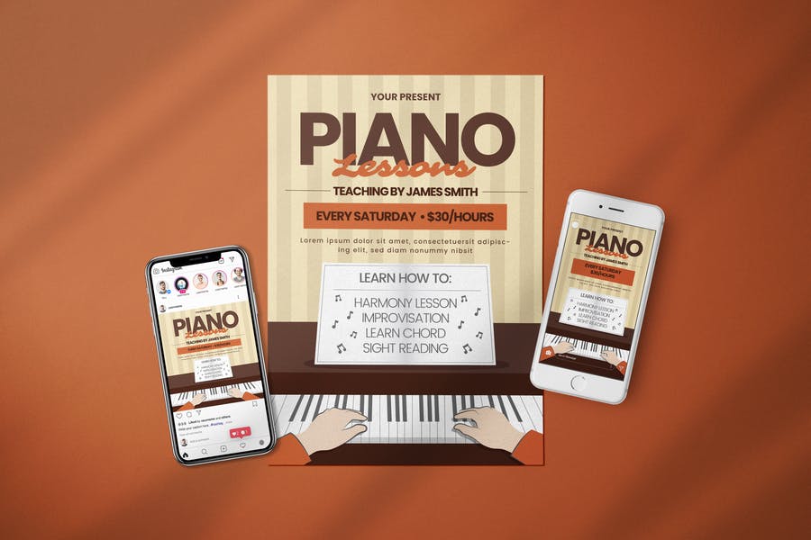Piano Lessons Promotional Media Kit