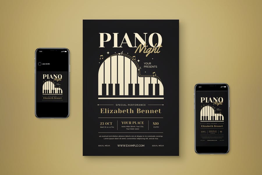 Piano Night Promotional Set