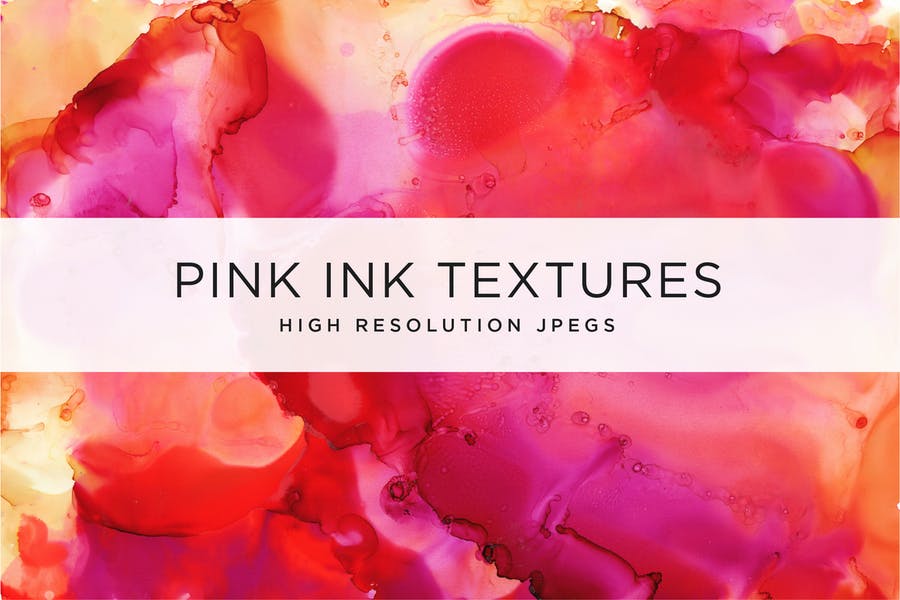 Pink Ink Style Textures