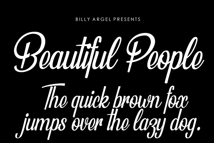 Pretty Calligraphy Typeface