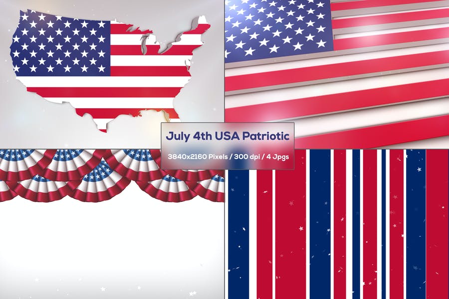 Professional July 4th Backgrounds