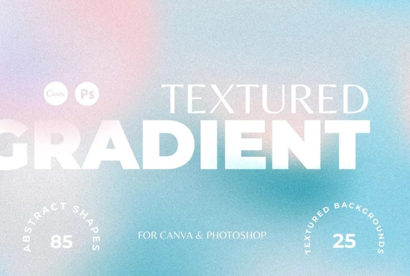 Retro Gradient Textured Background