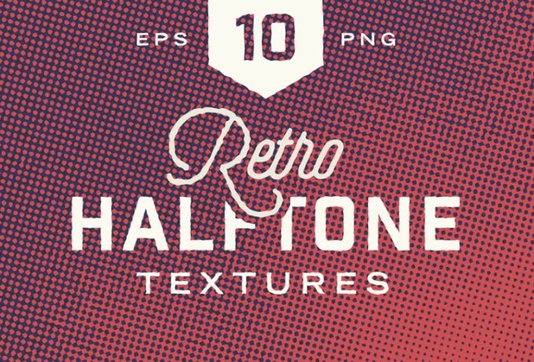 Retro Halftones Textures Pack