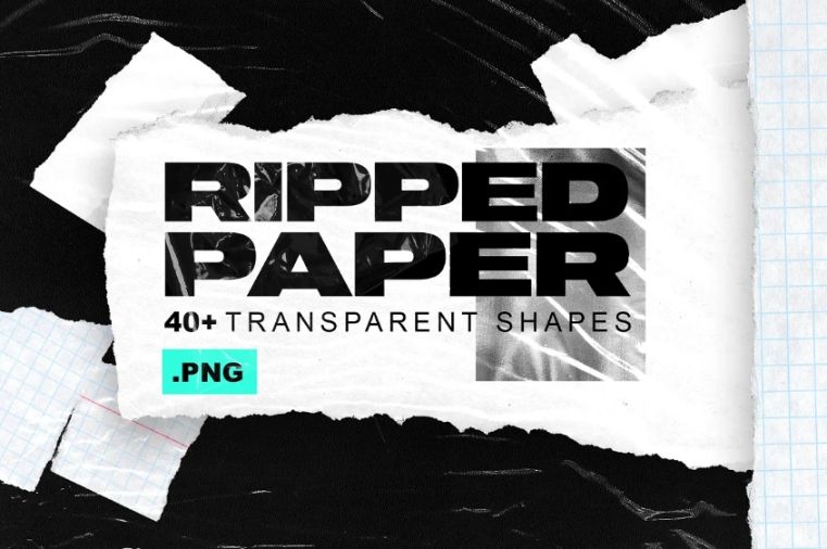 Ripped Transparent Shapes