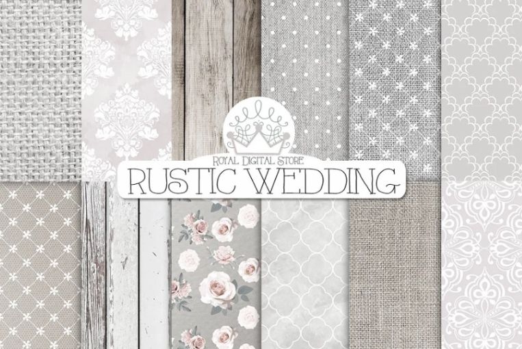 Rustic Wedding Background Design