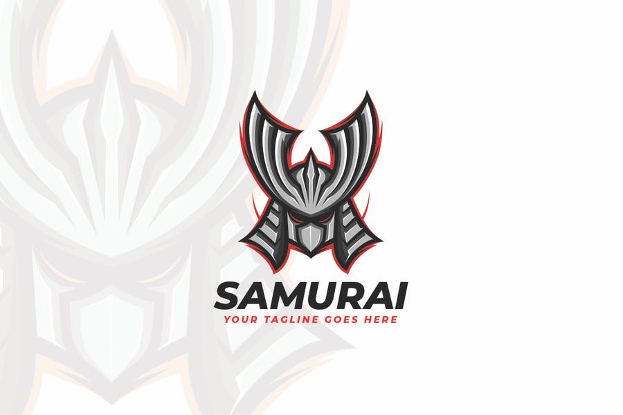 Samurai Helmet Logo Design