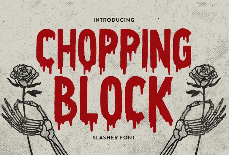 Scary Block Typeface