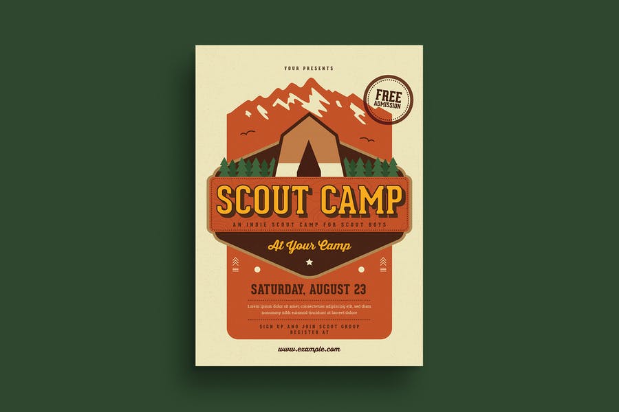 Scout Camp Poster Templates