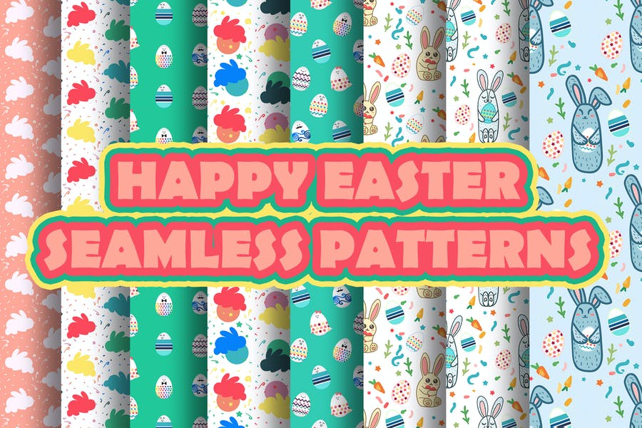 Seamless Easter Paper Background