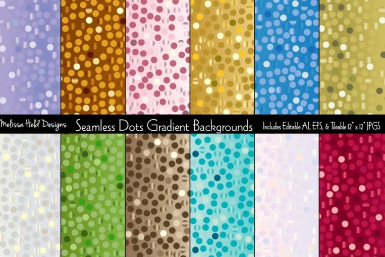 Seamless Polka Dot Backgrounds