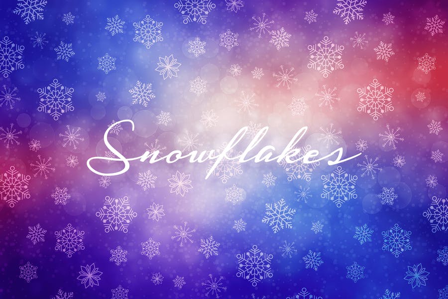 Seamless Snowflakes Background
